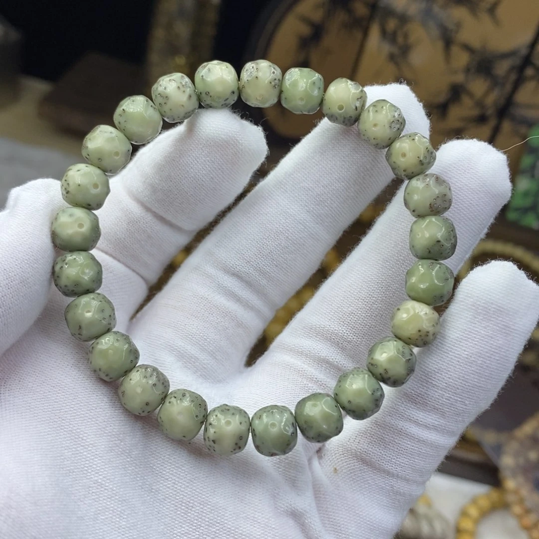 手串星月菩提特价款 9/8糯冰大眼睛月朗星稀手工雕刻