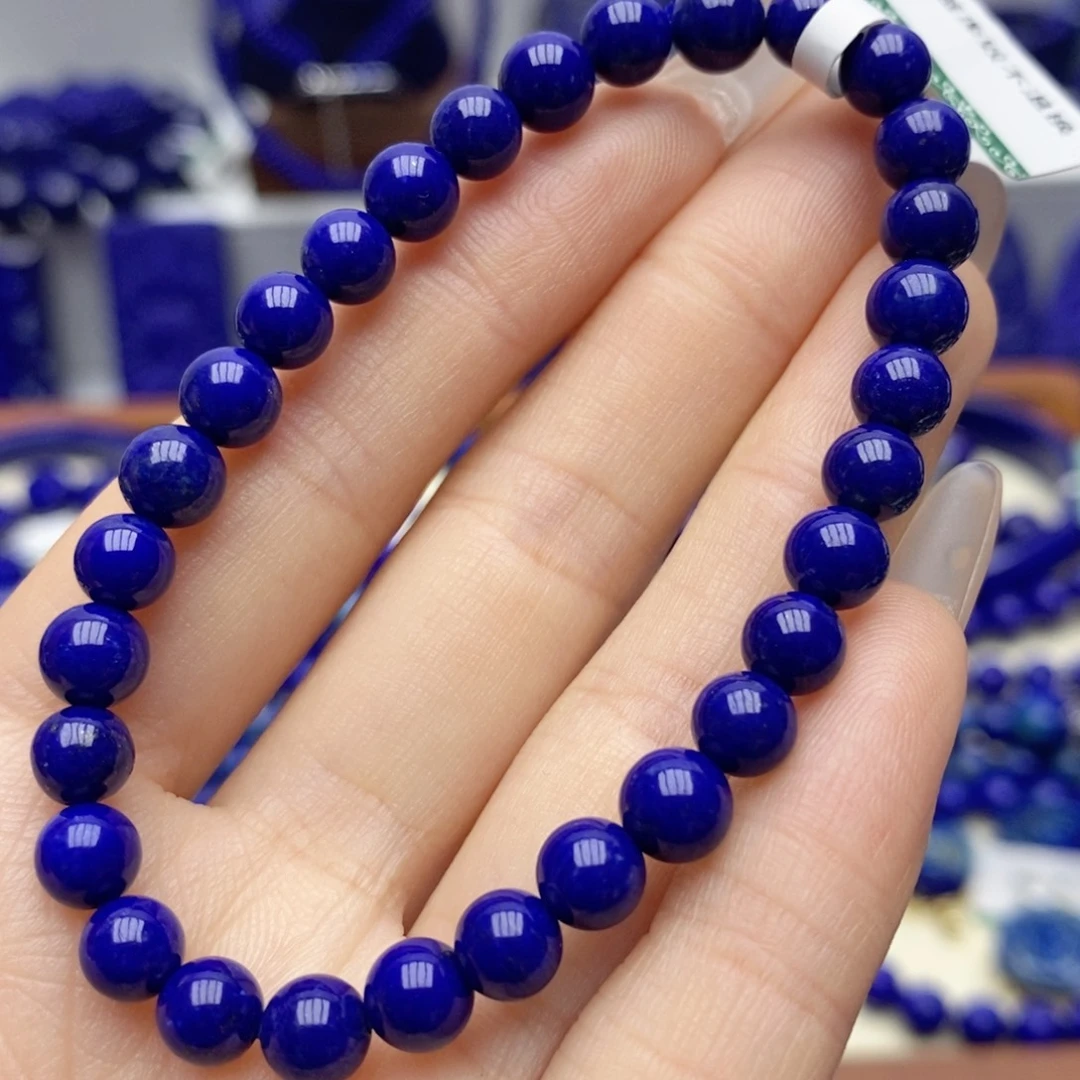 青金石未镶嵌手链6mm