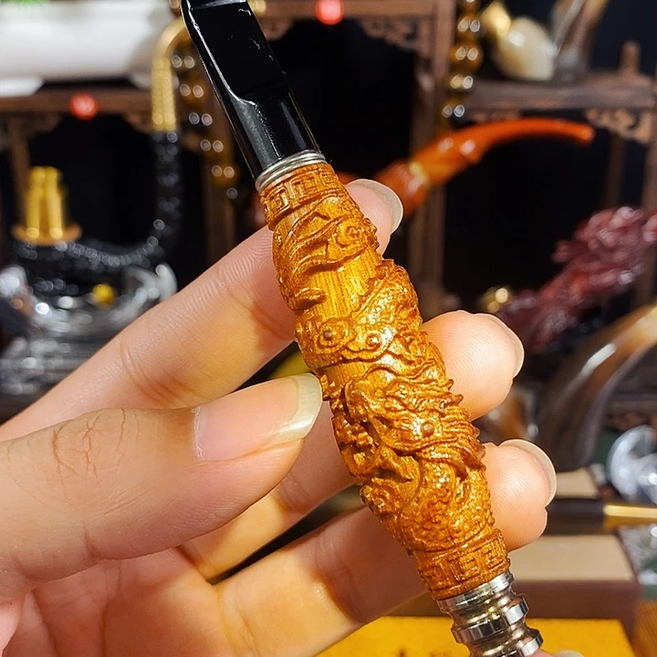 高端定制金丝楠烟嘴