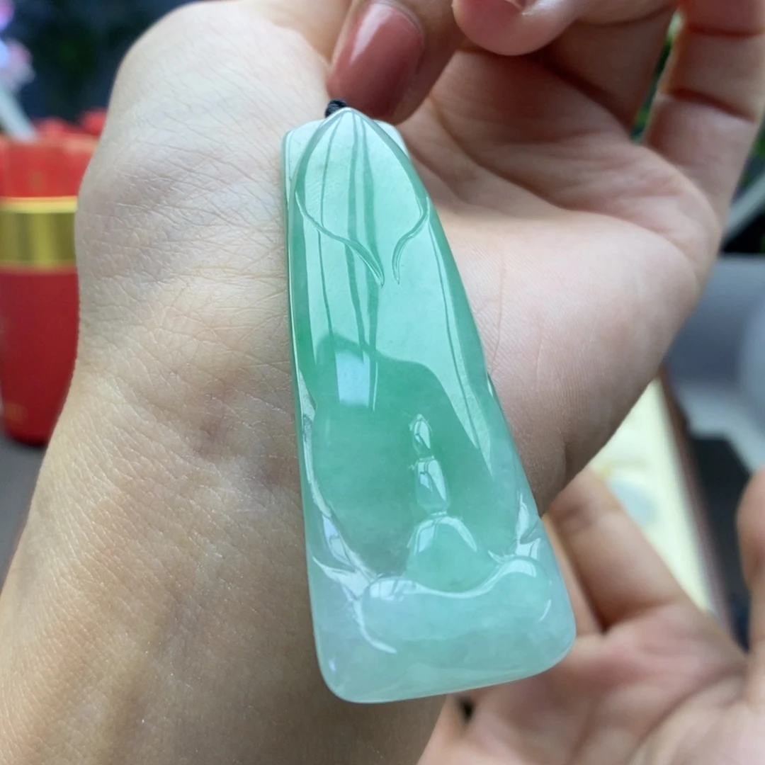 翡翠未镶嵌颈饰吊坠23