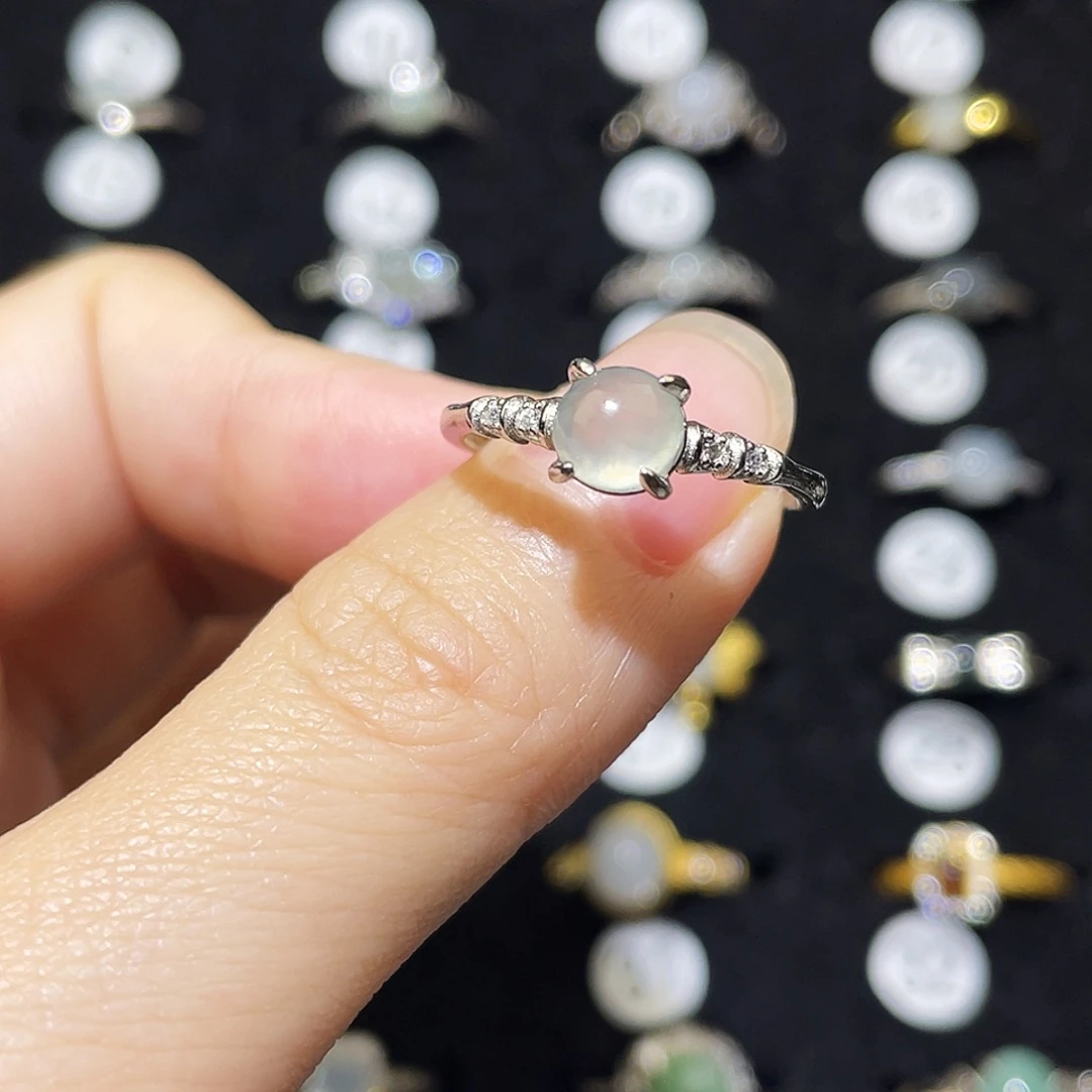 ℘***゜翡翠未镶嵌戒指戒指