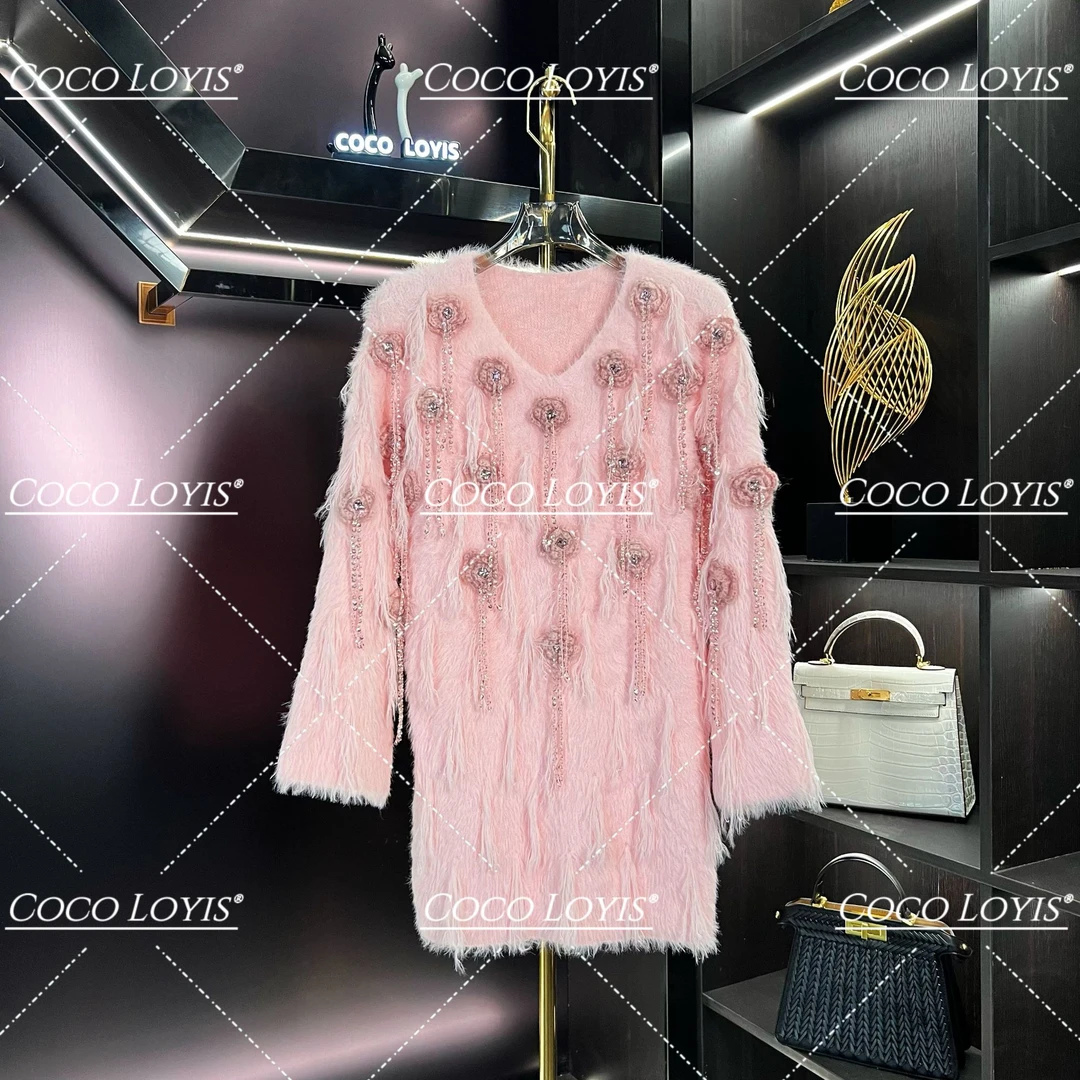 小香风毛衣气质轻奢时尚编织流苏2412244