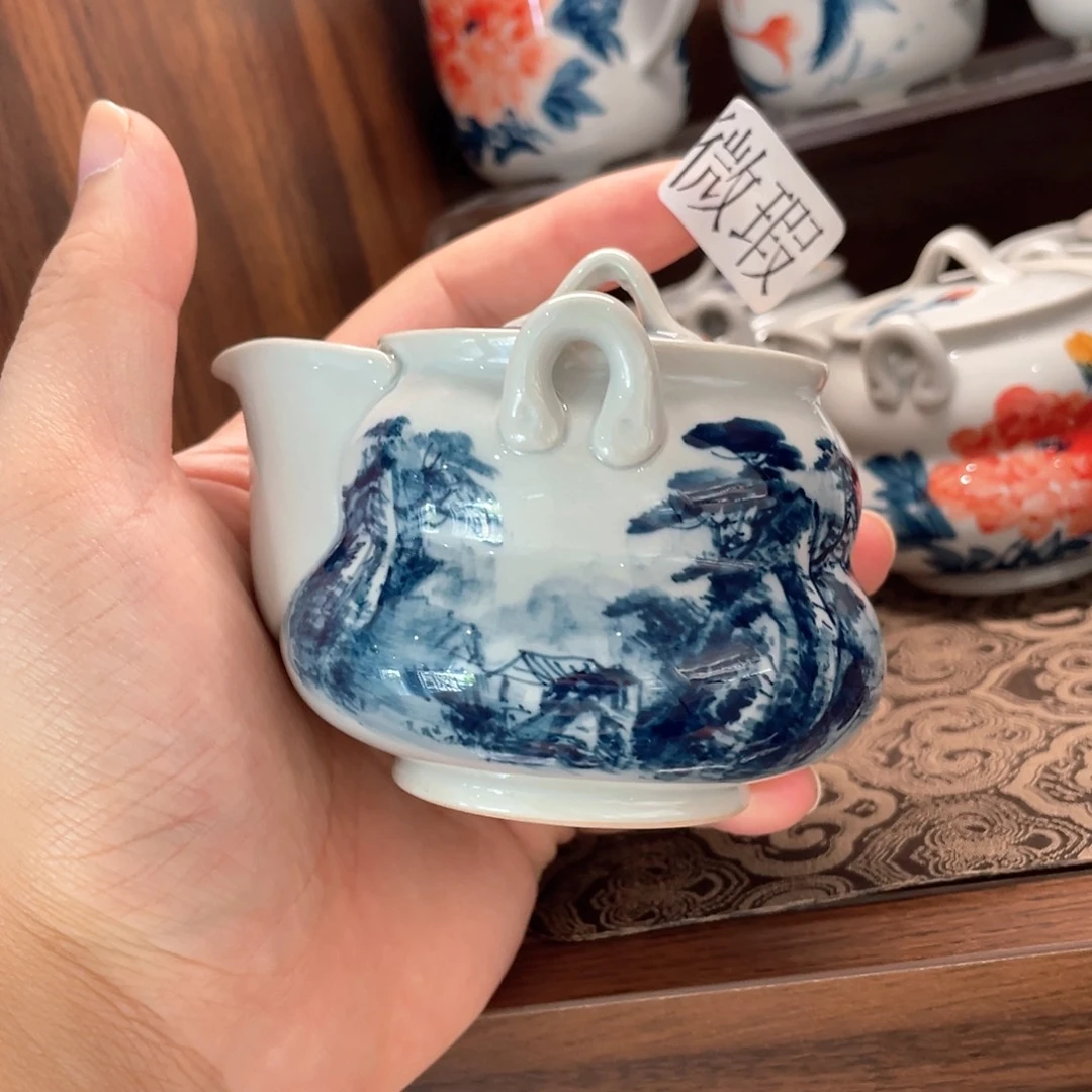微瑕釉下彩纯手绘