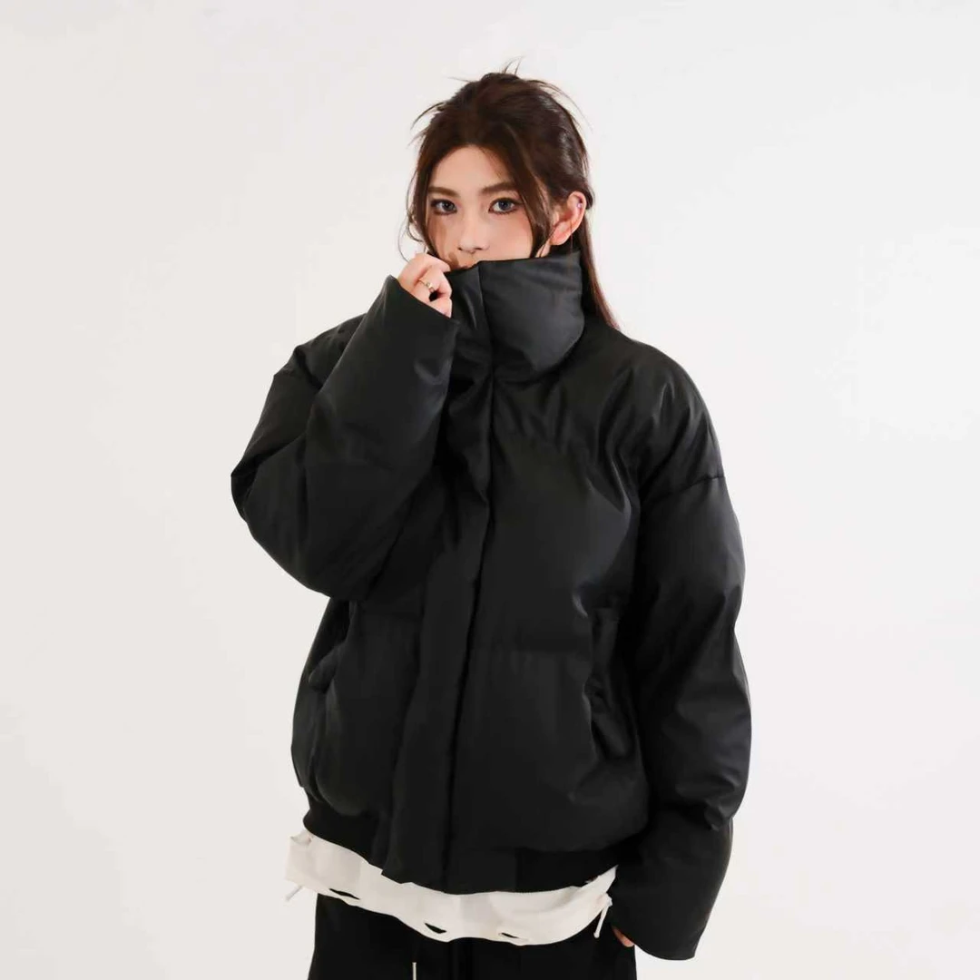 bzhh-美式短款棉服情侣同款立领加厚保暖冬季新款休闲外套百搭