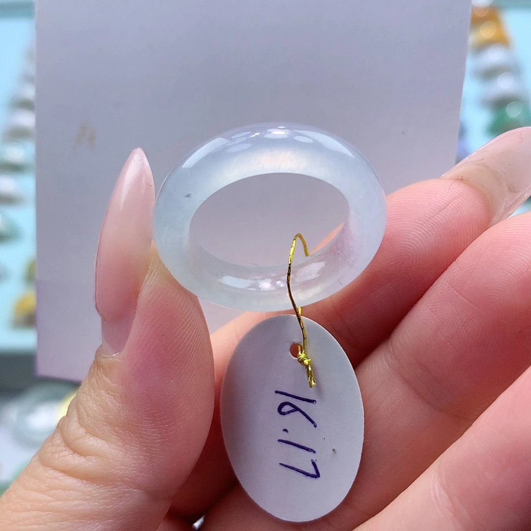 未镶嵌戒指翡翠1617圈