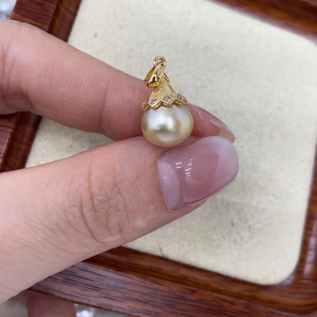 颈饰银S925镶嵌海水珍珠