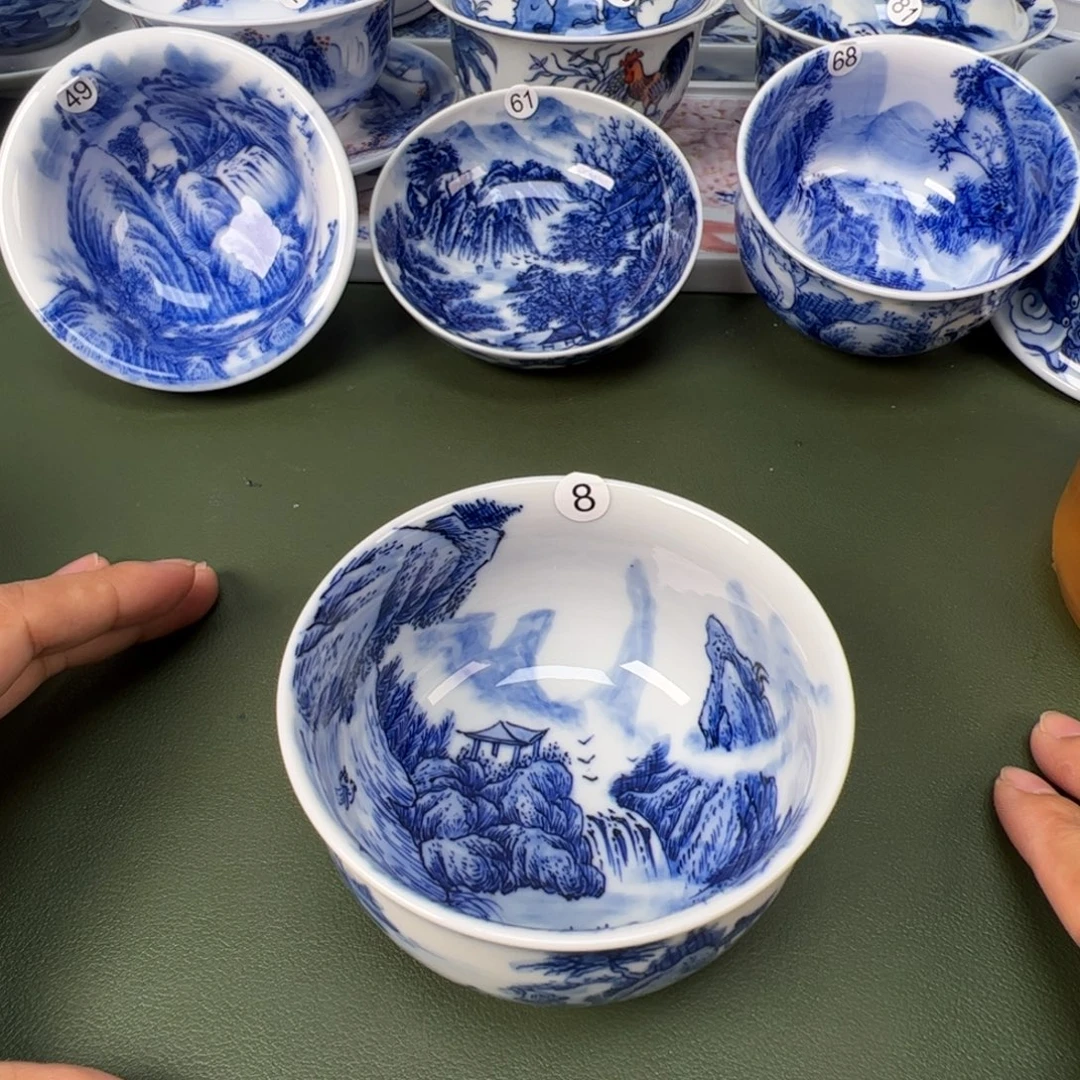 景德镇纯手工纯手绘茶具木木8