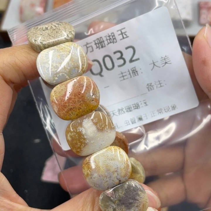 硅化珊瑚（珊瑚玉）合金颈饰