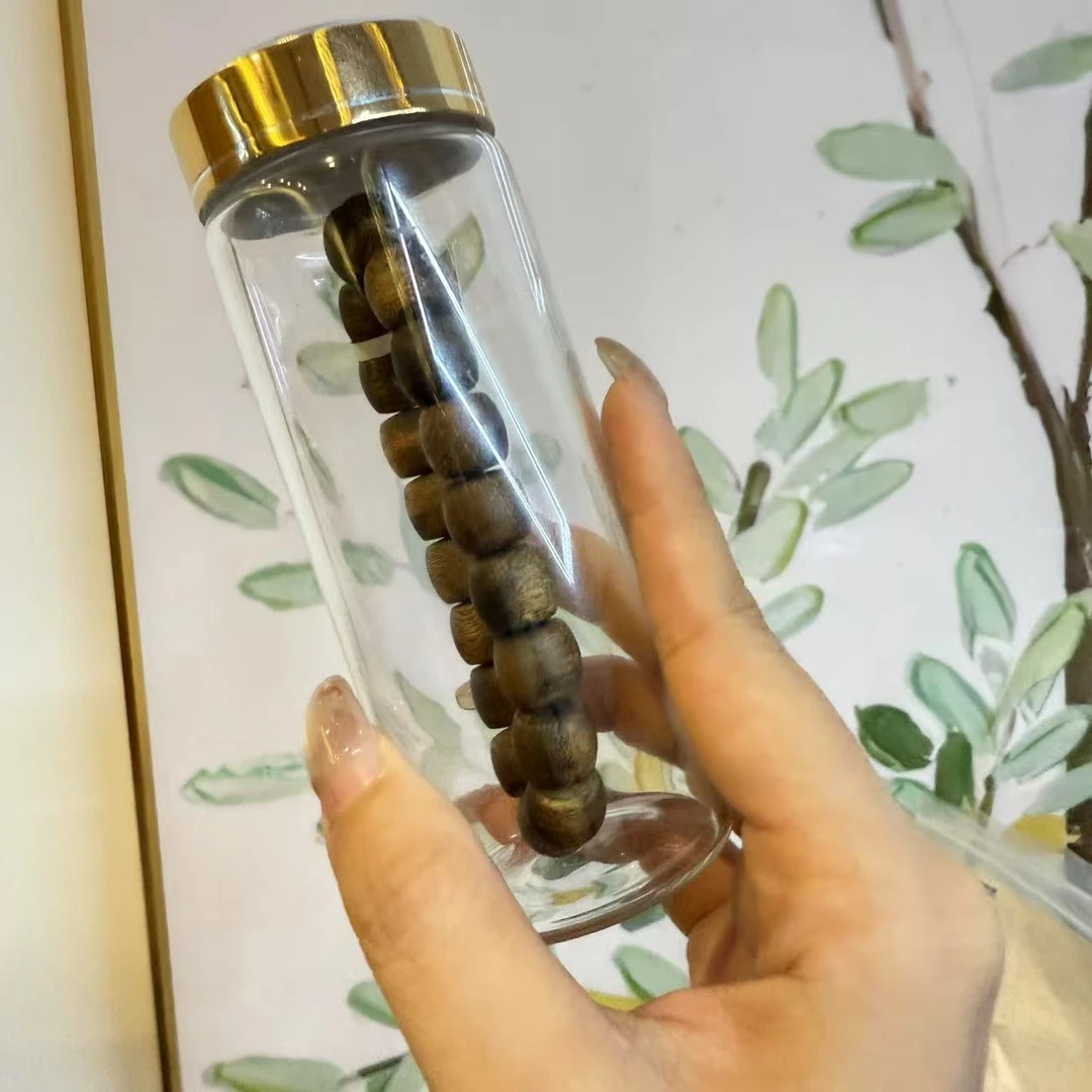 沉香莺歌绿棋1.0桶珠手串一串多样性发其一