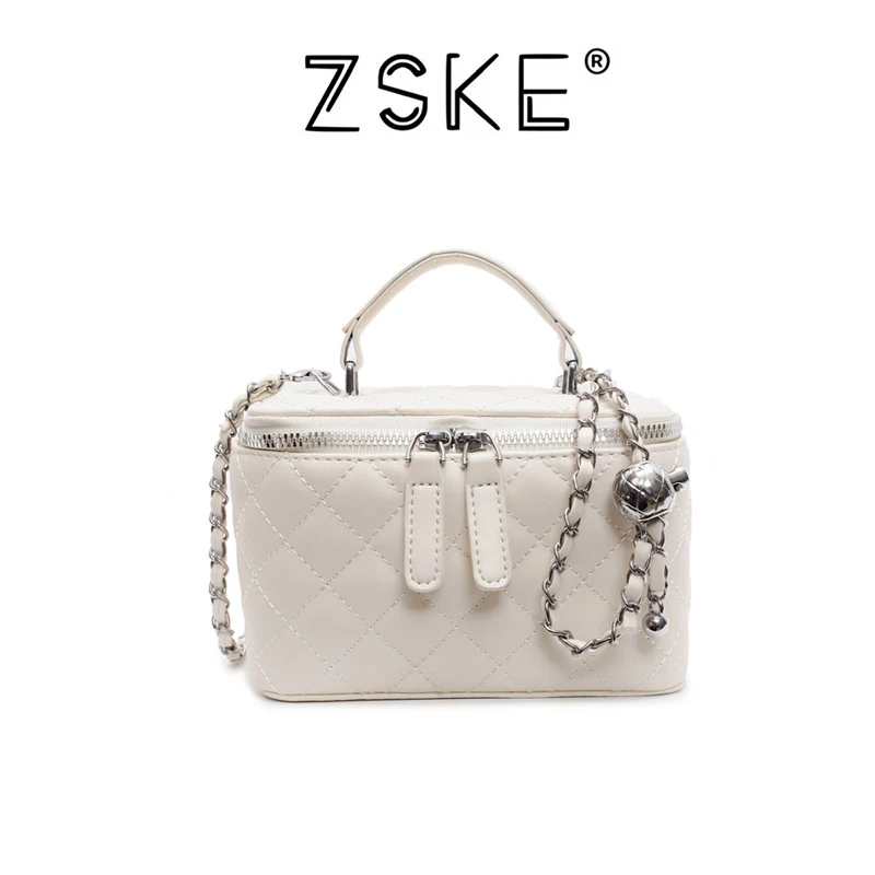 28065高级简约小众菱格绣线洋气百搭爆款方包时尚流行单肩斜跨包