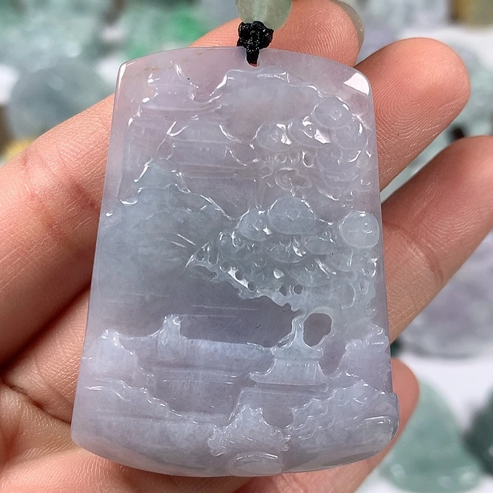 颈饰未镶嵌翡翠山水福利