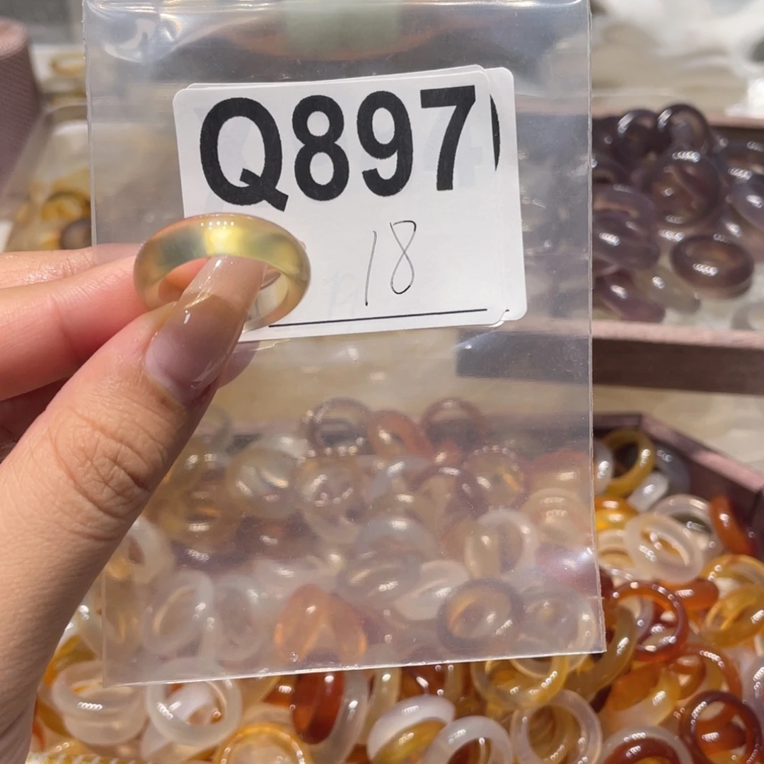 玛瑙/玉髓未镶嵌戒指897