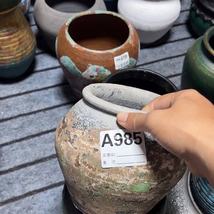 粗陶盆默认打孔高15口13