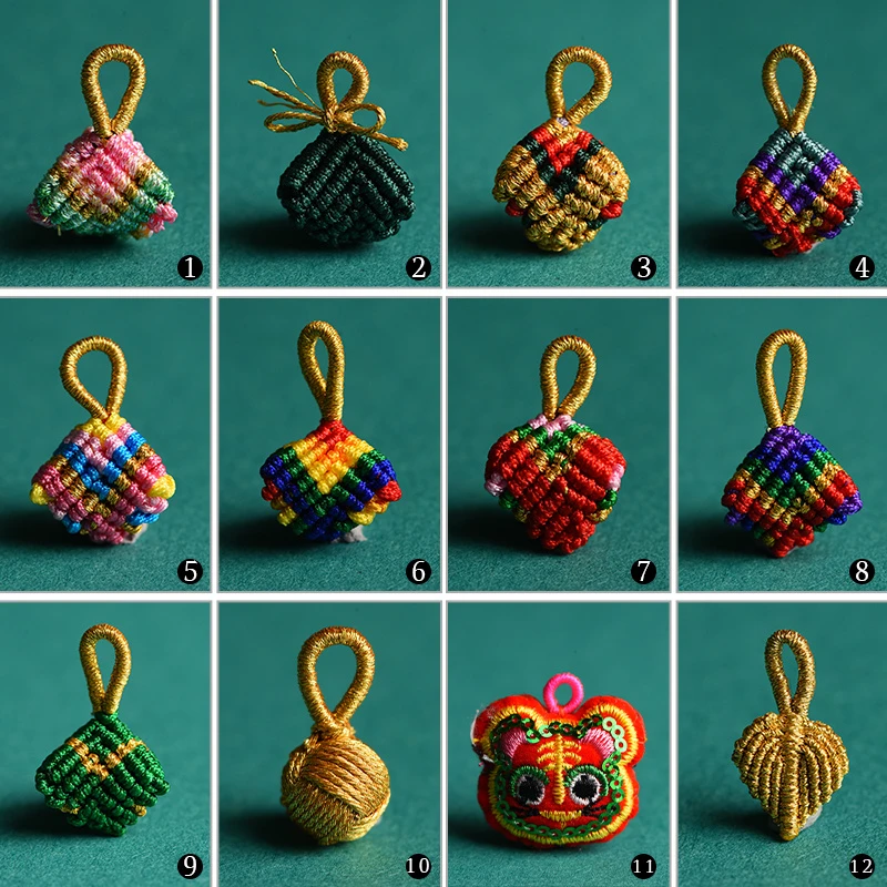 五彩绳端午diy成品粽子手工编织端午节端午节手绳