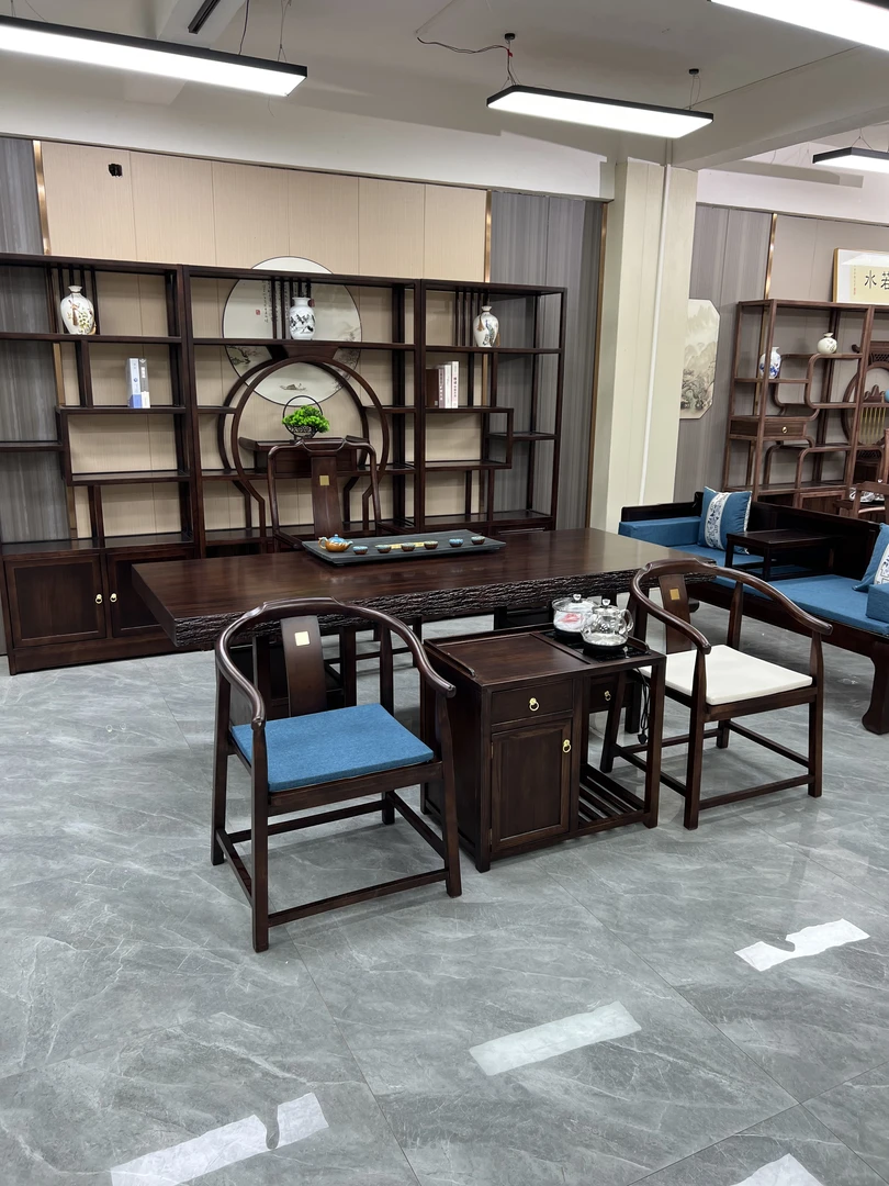 定制下单链接储藏两用大板禅意茶桌多功能轻奢办公室儿童学习桌