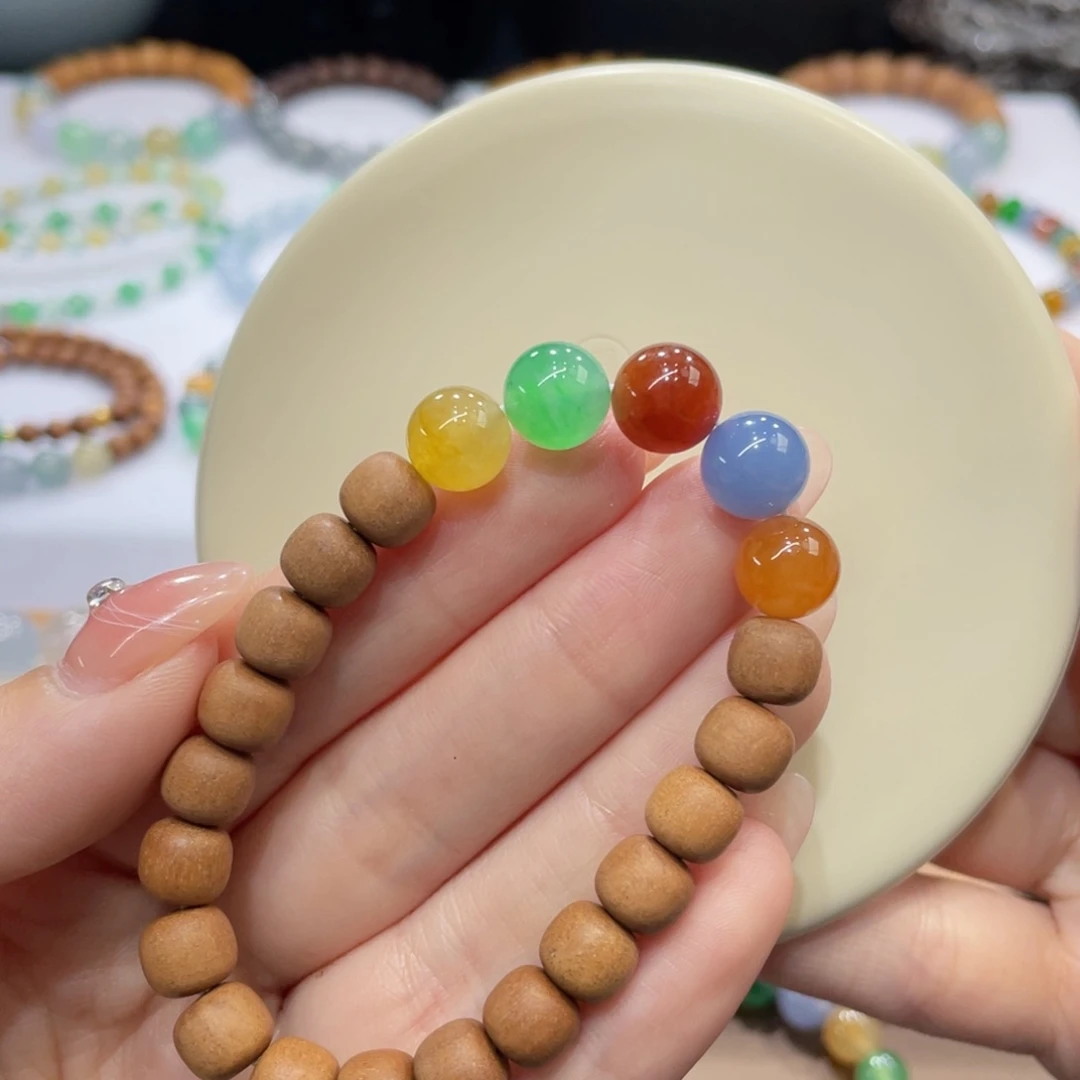 未镶嵌手链翡翠卡9浓彩