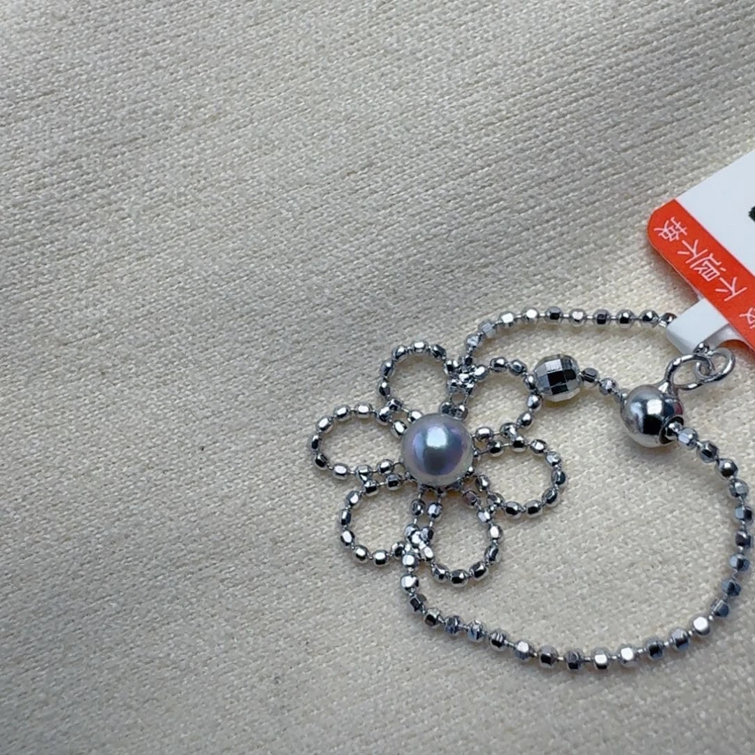 海水珍珠戒指银S925镶嵌@@yj375