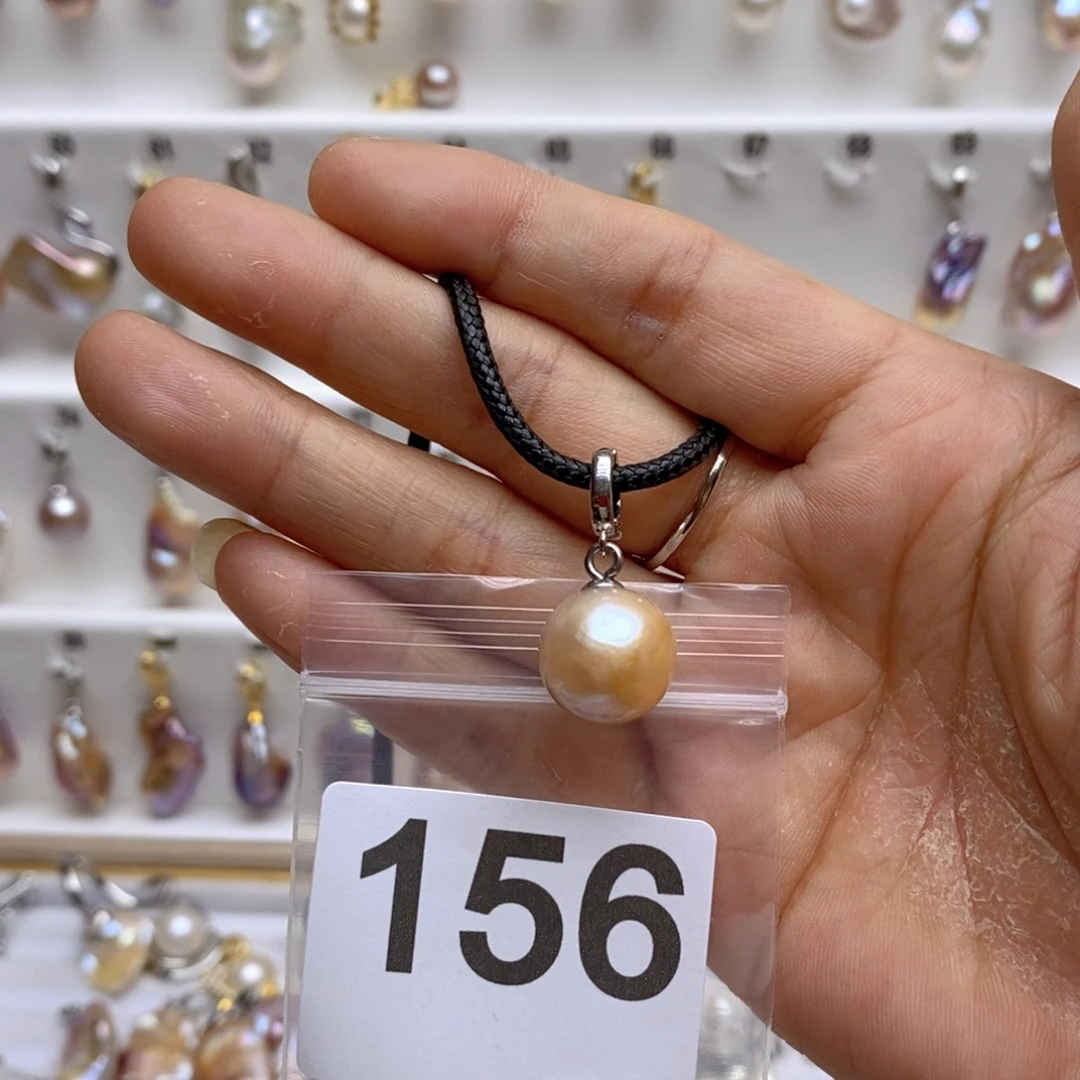淡水珍珠颈饰银S925镶嵌156