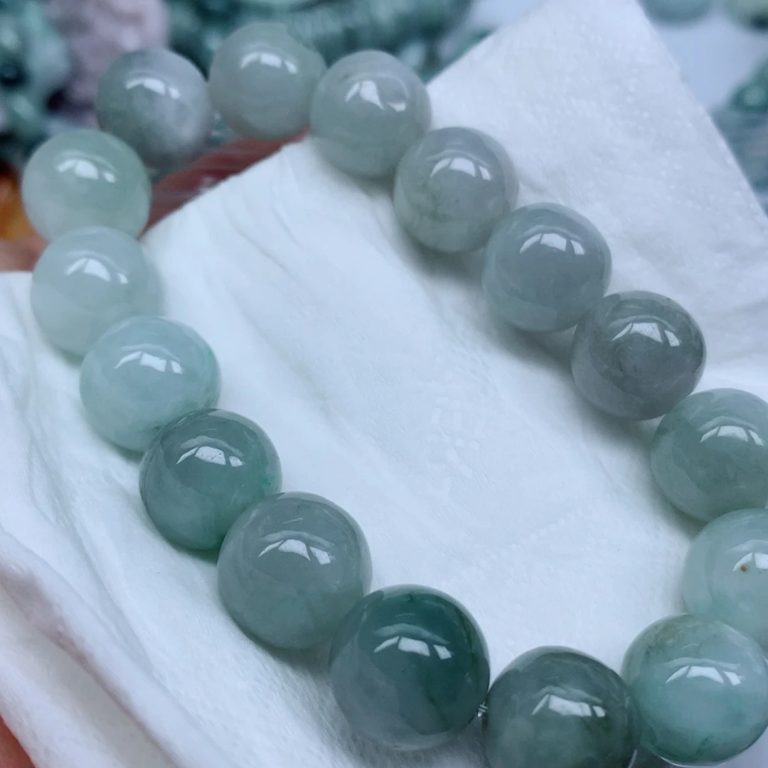 翡翠未镶嵌项链珠子批发