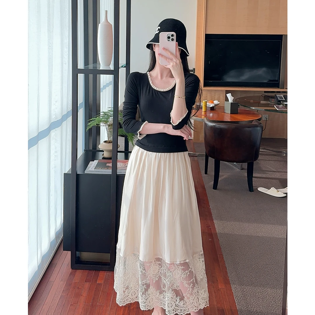 Zwinnie/詹维尼【芭蕾舞】针织拼接重工连衣裙 GYS202538