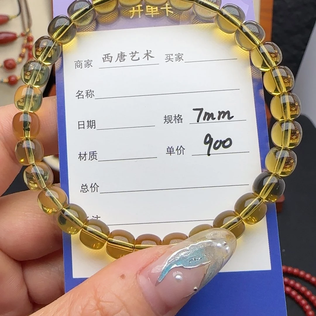 未镶嵌蓝珀裸石B****n蓝珀单圈
