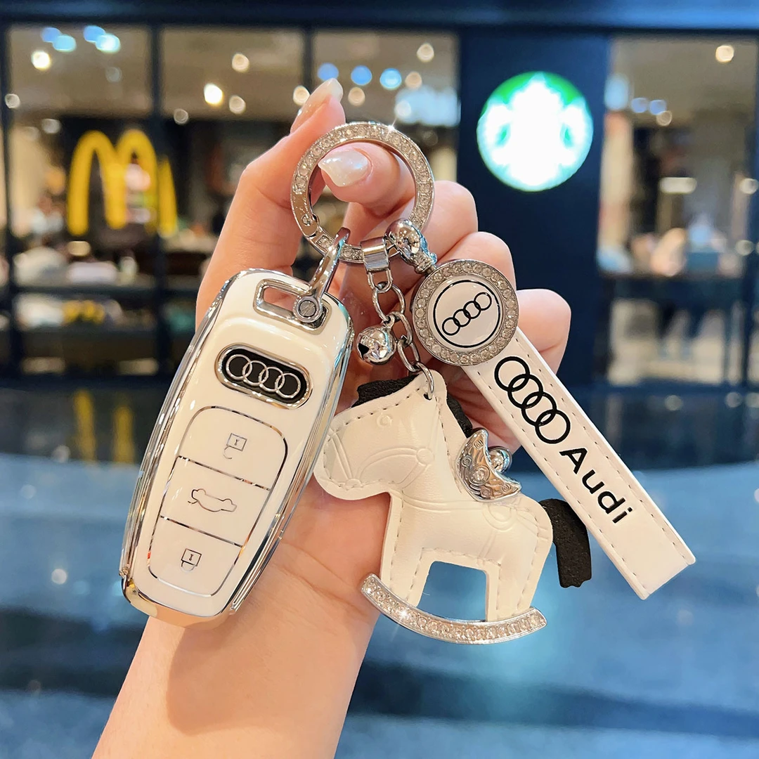 奥迪钥匙套A6L/A4L/A3/A5车Q3/Q5/Q7壳高级感25新款车钥匙包