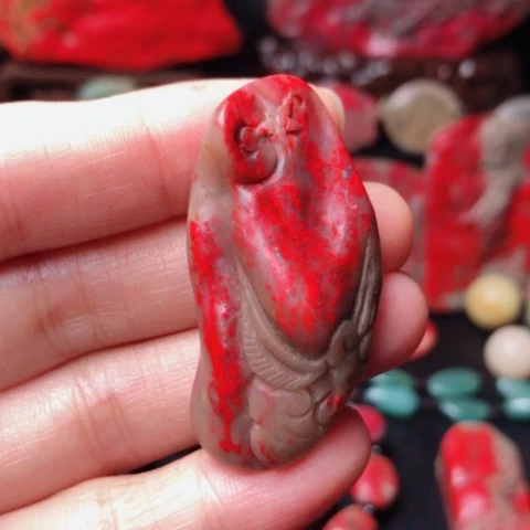 昌化鸡血石昌化鸡血石挂件