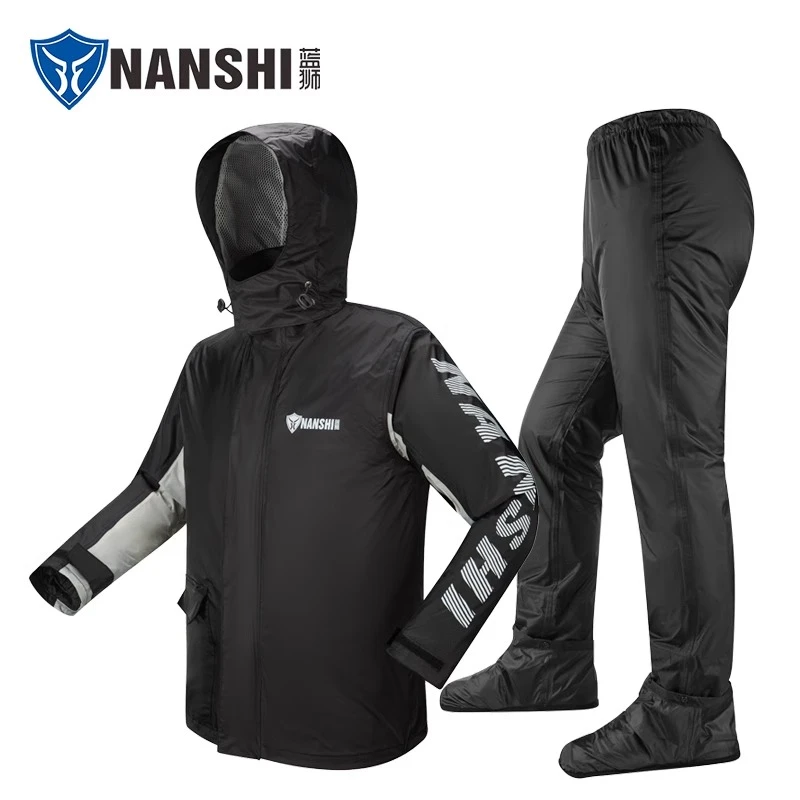 蓝狮雨衣雨裤套装分体摩托车骑行防水男款外卖骑手全身防暴雨雨服