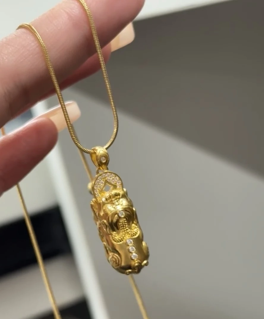 【梁老板】精美小貔貅吊坠 赠链 -24