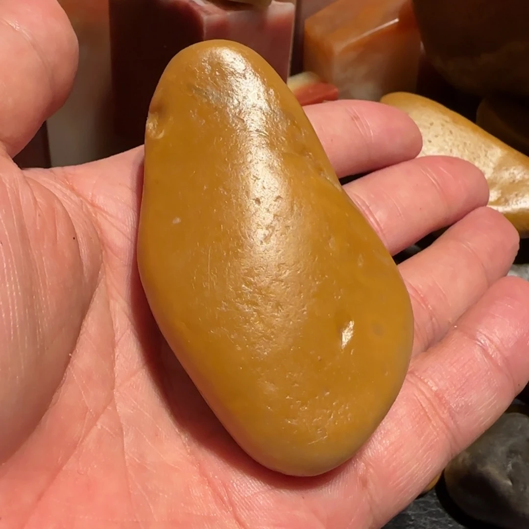 老挝石田黄原石，