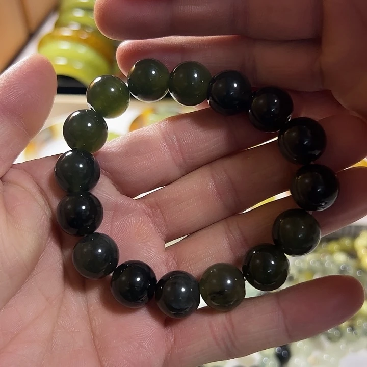 蛇纹石玉未镶嵌手链