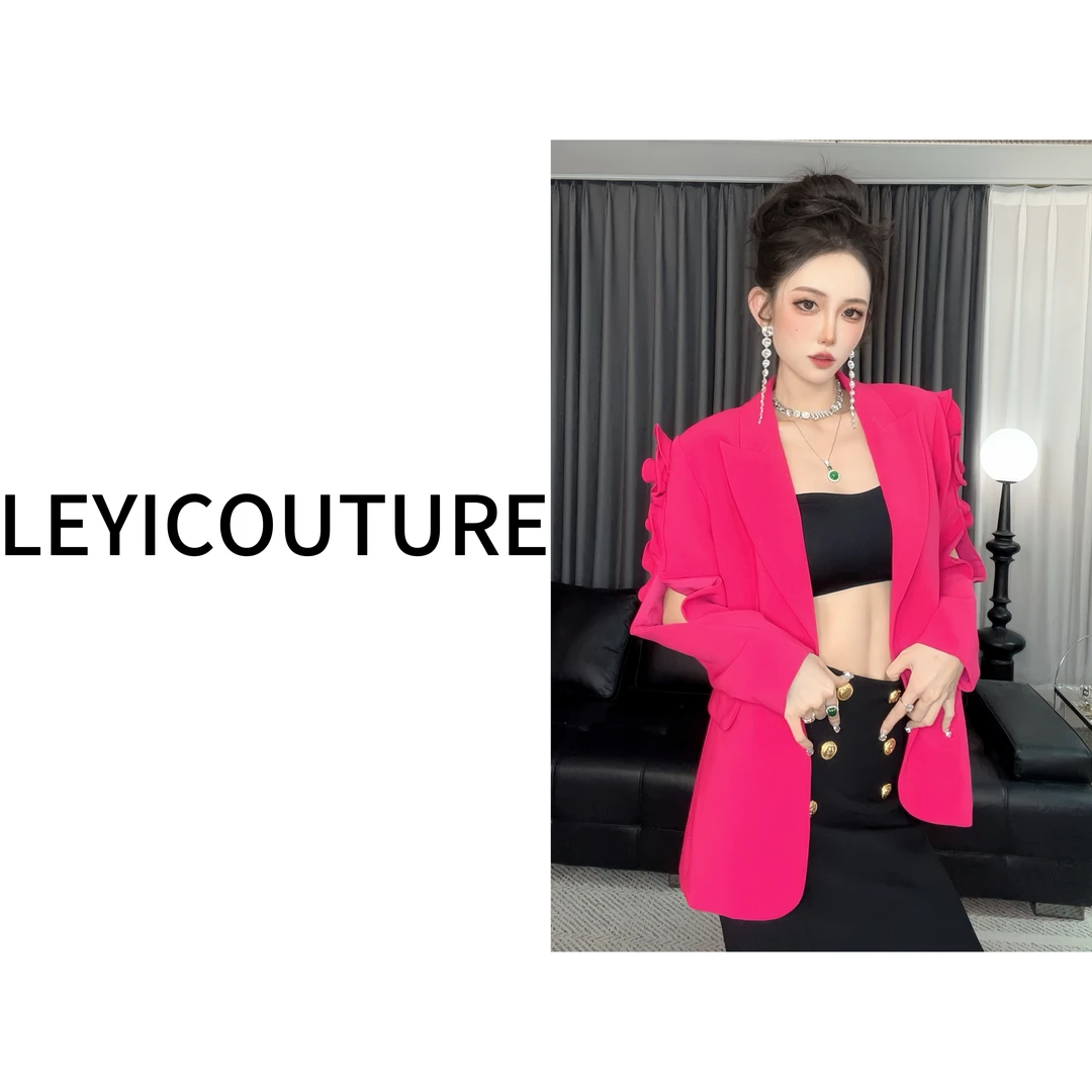 【 LEYI COUTURE】畑畑2025高端气质设计师款西装外套