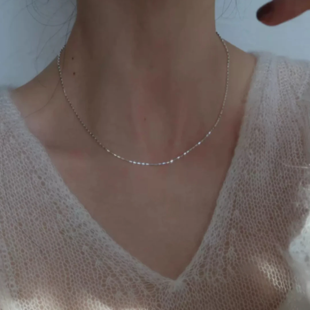 不锈钢亚克力项链 轻奢极简风项链饰品颈链小众锁骨链时尚项链