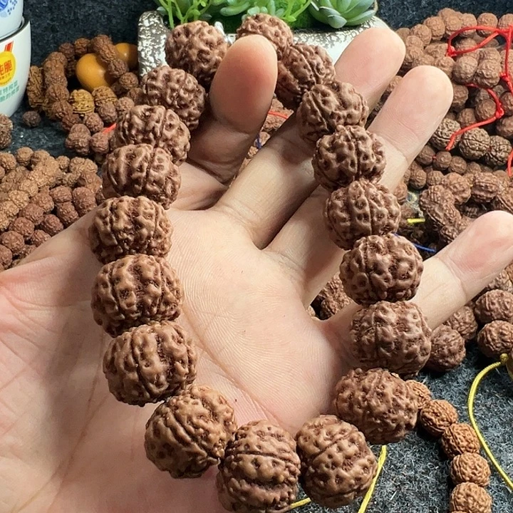手串金刚菩提红方印梅花单圈