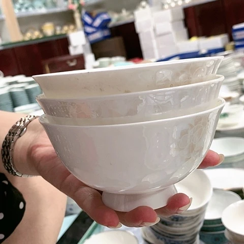 瓷4.75寸米饭碗三个