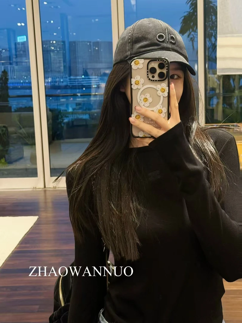 ZHAO WANNUO 丨26早春Ce手工刺绣高弹打底上衣WN0095