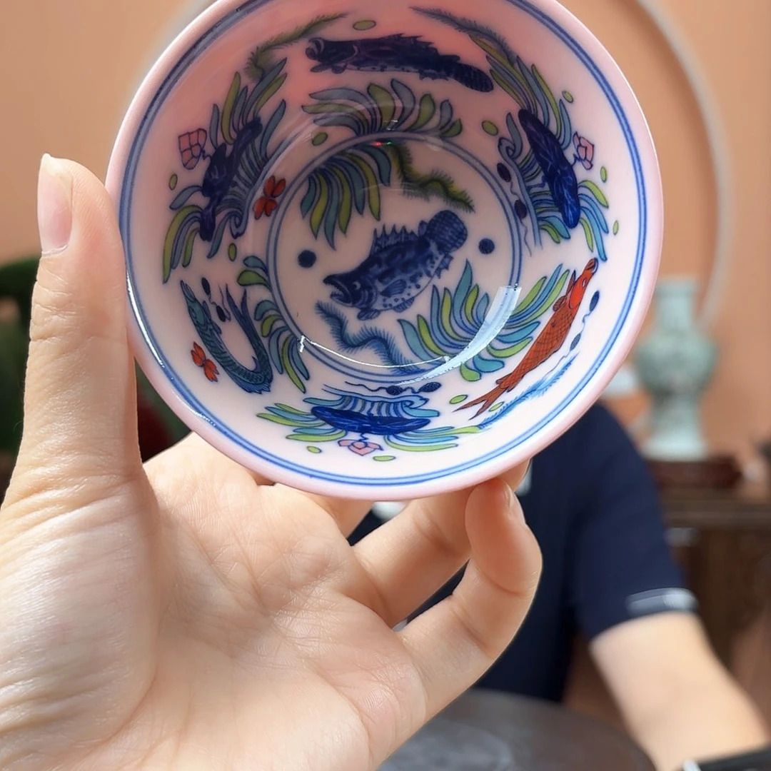 景德镇陶瓷手工杯子编码007