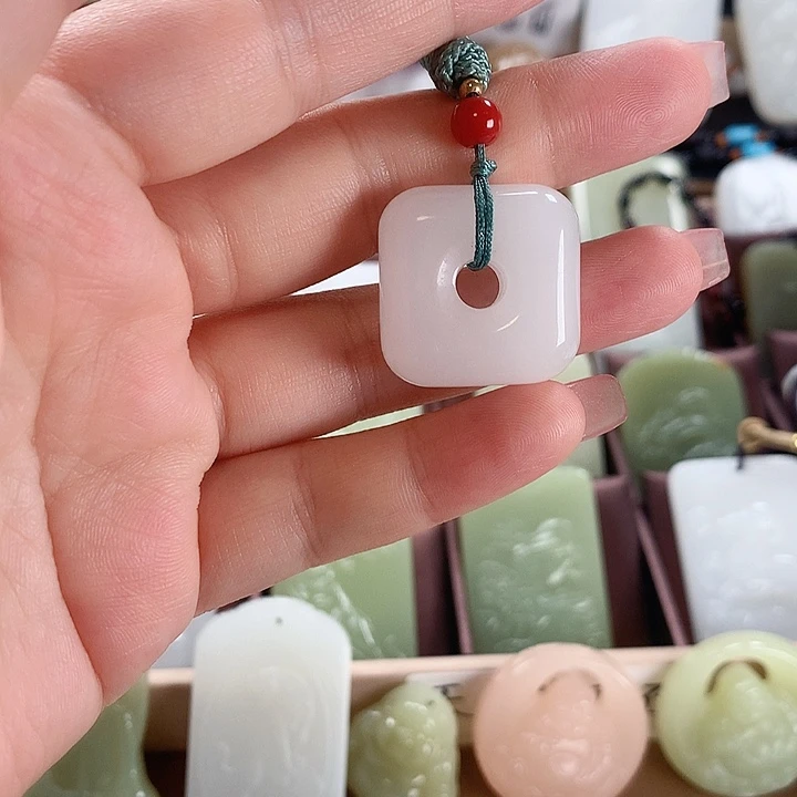 长石玉未镶嵌牌子方解石玉