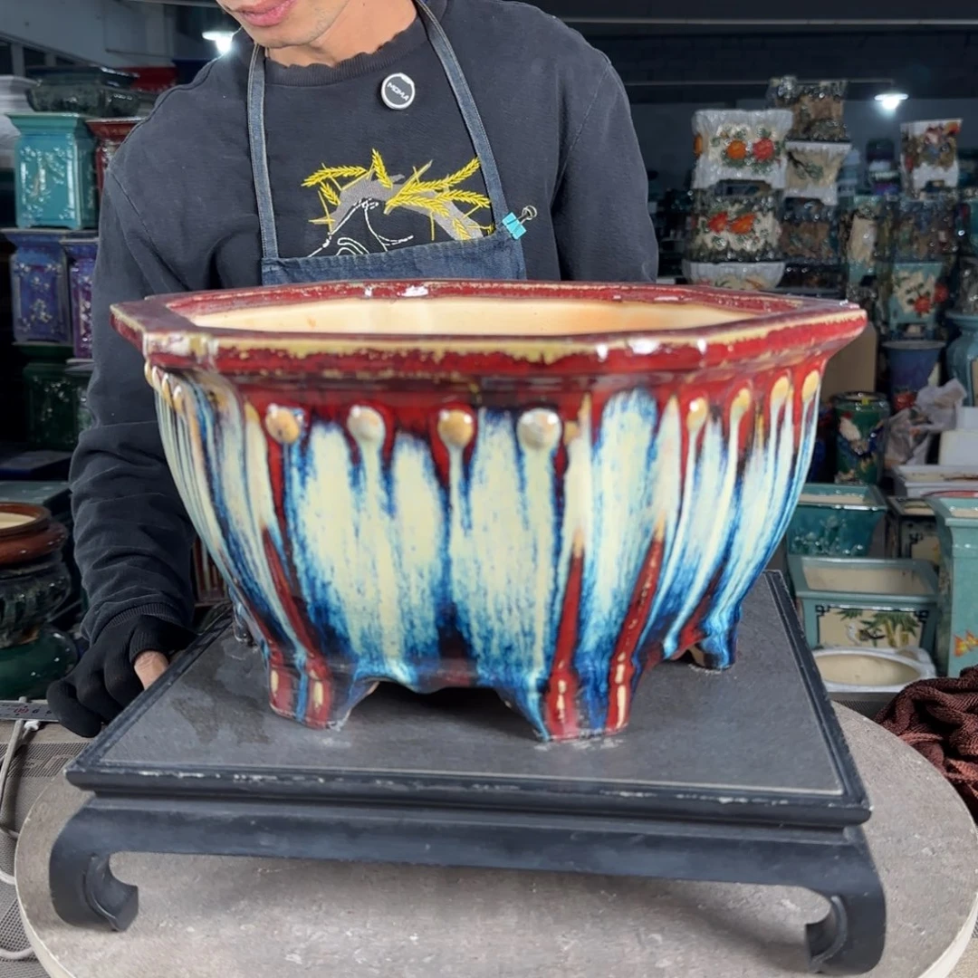 一风堂石湾花盆。微瑕539