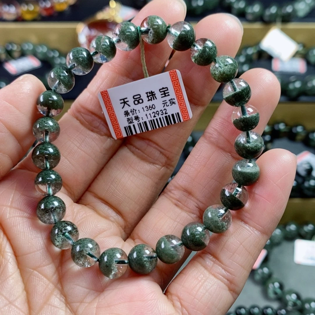 水晶手链未镶嵌权*胖绿幽灵手链112932