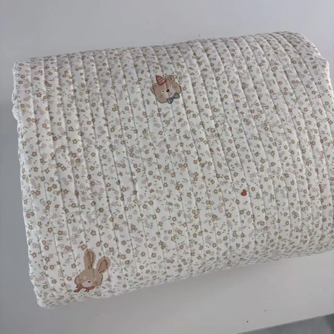 【京かわ会社】床盖200*230碎花兔