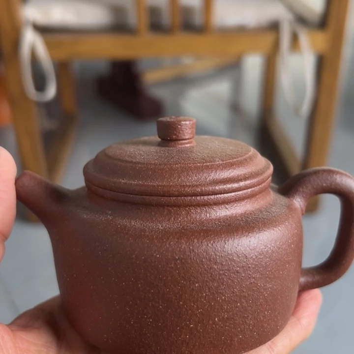 紫砂茶壶紫泥瑕疵德中180cc