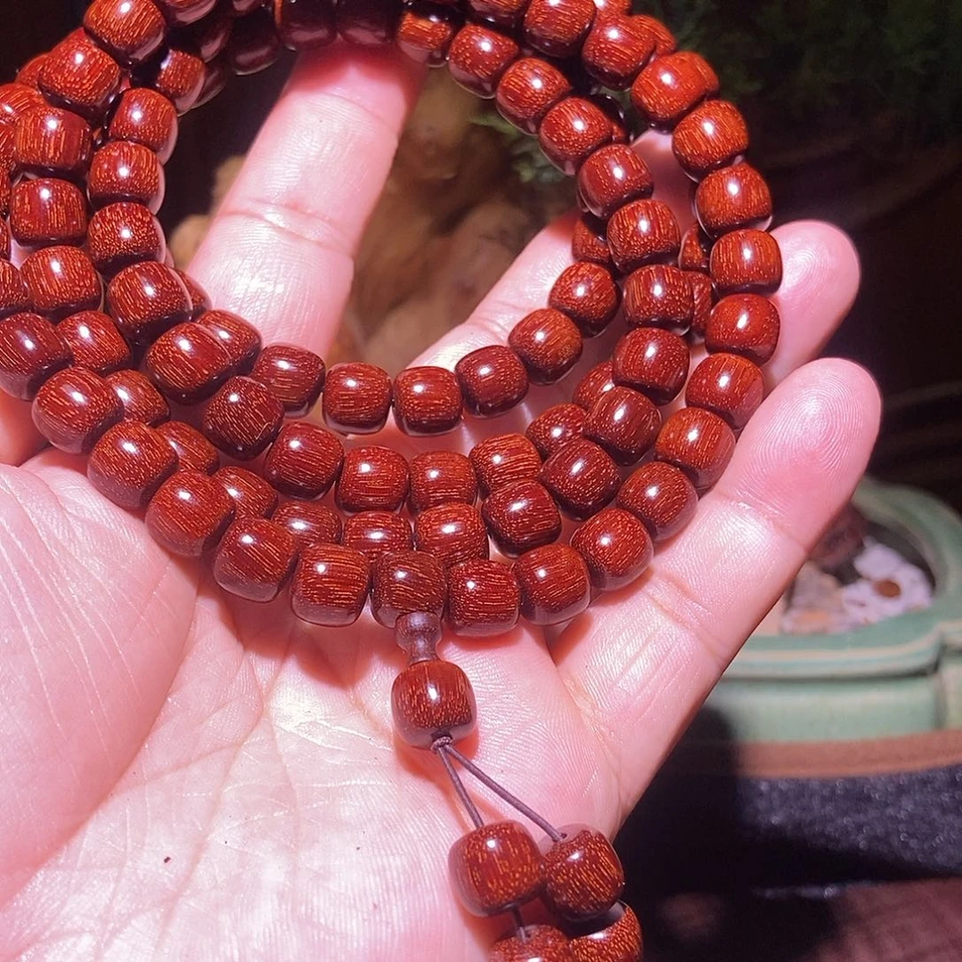 木巅峰毕业级别，印尼金星紫檀1.0老邢108超级无敌爆满真金星老料