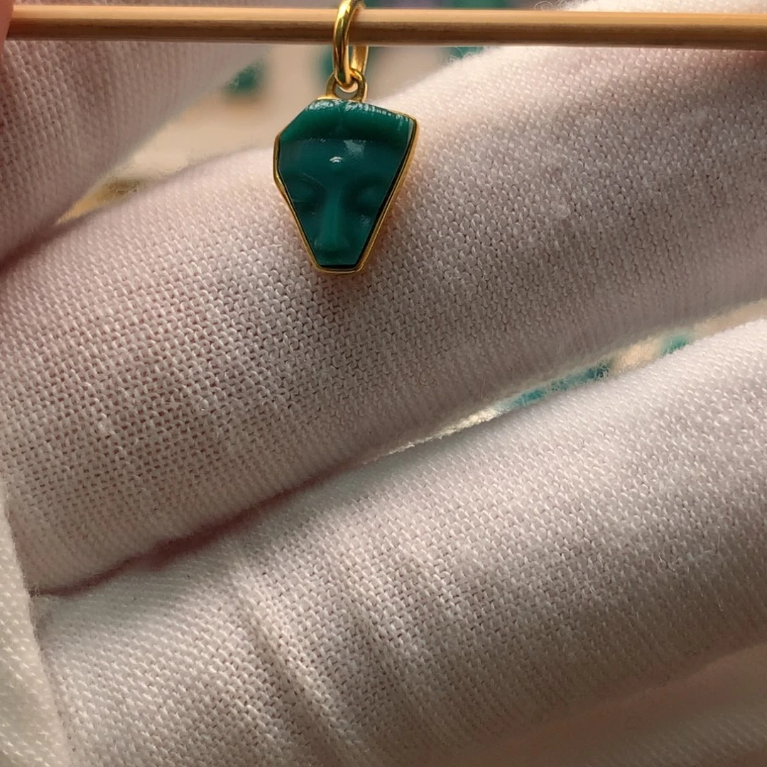 绿松石18K金镶嵌配饰