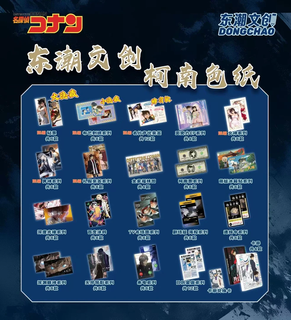 【超级大转盘】东潮文创《名侦探柯南》潮玩盲盒（代拆）