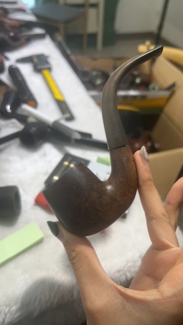 潘老板专拍烟斗链接瑕疵斗口磨损