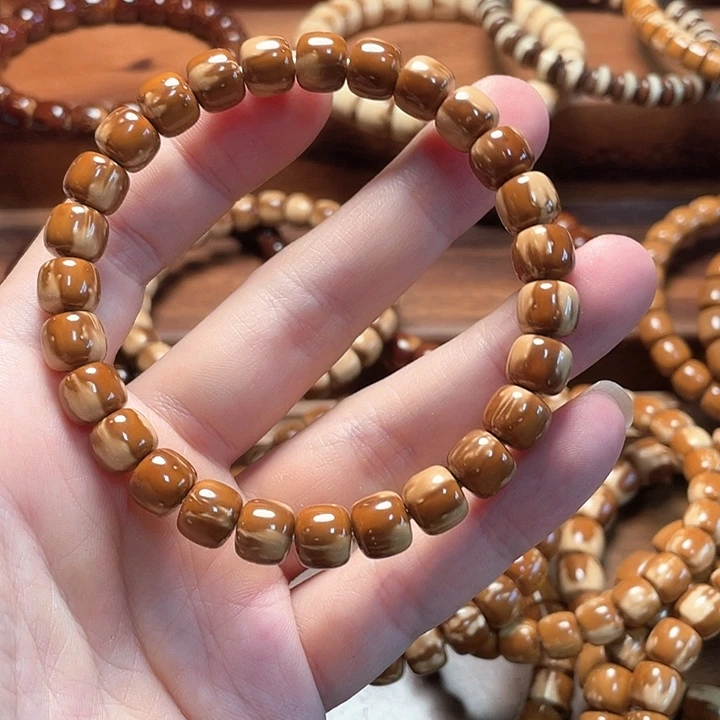 知***～紫金鼠吊坠实心紫金鼠手串9花皮