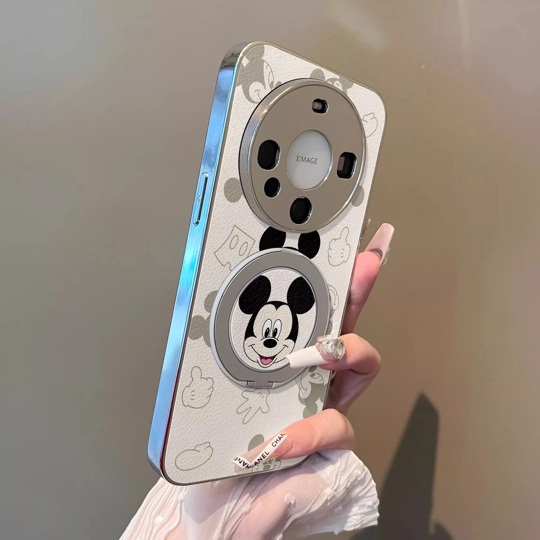 米奇米妮适用华为mate70Pro+磁吸支架手机壳Mate60全包mate50卡通