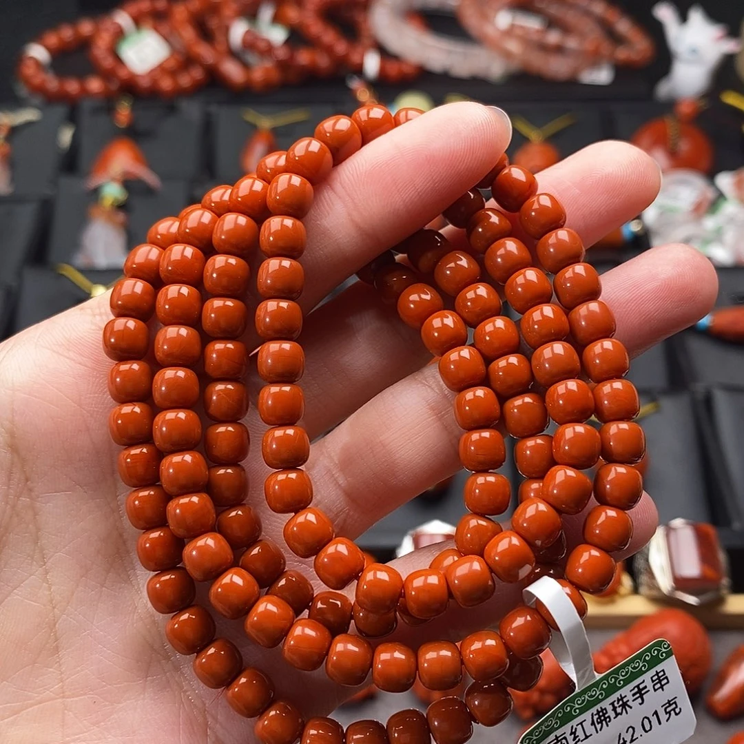 南红玛瑙未镶嵌四川凉山多圈6.1mm