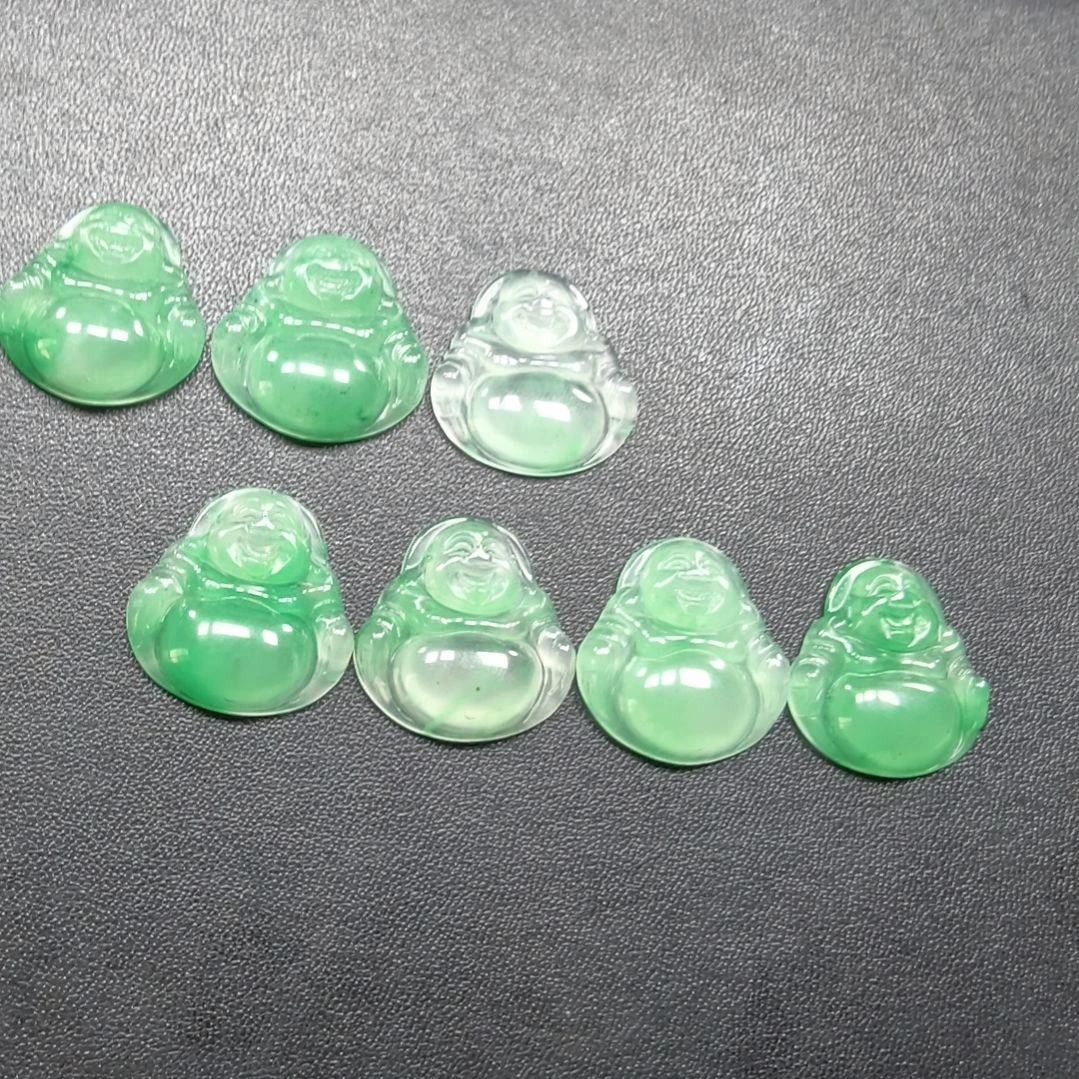 石英质玉（非洲翠）未镶嵌吊坠(不含链)